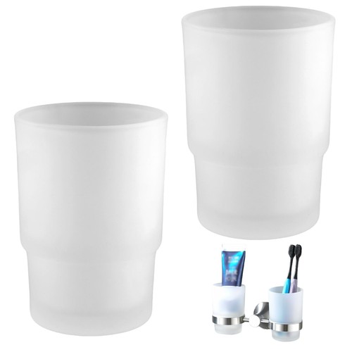 Glas zahnputzbecher set - glas, 2