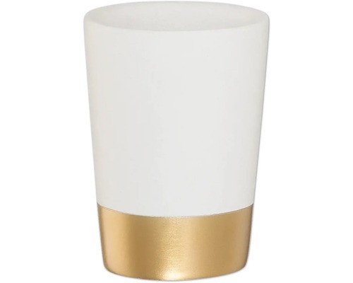 Zahnputzbecher gloosy gold - zahnputzbecher,